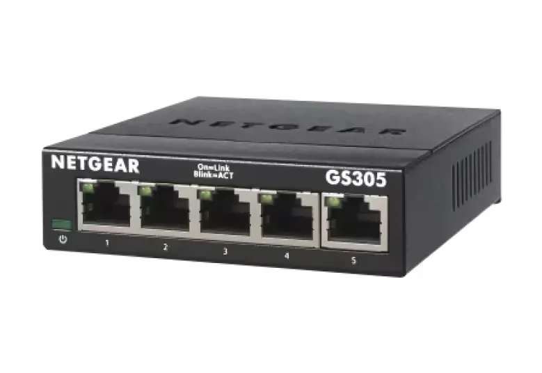 NETGEAR 5-Port Gigabit Ethernet Unmanaged Essentials Switch (GS305v3)